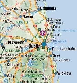 dublin ireland map maps location kildare meath louth information tour cork