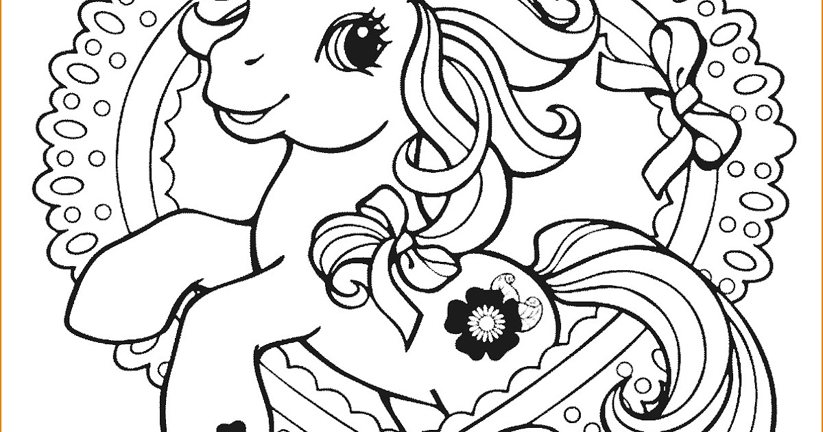 Gambar Mewarnai Anak Kuda Poni - GAMBAR MEWARNAI HD