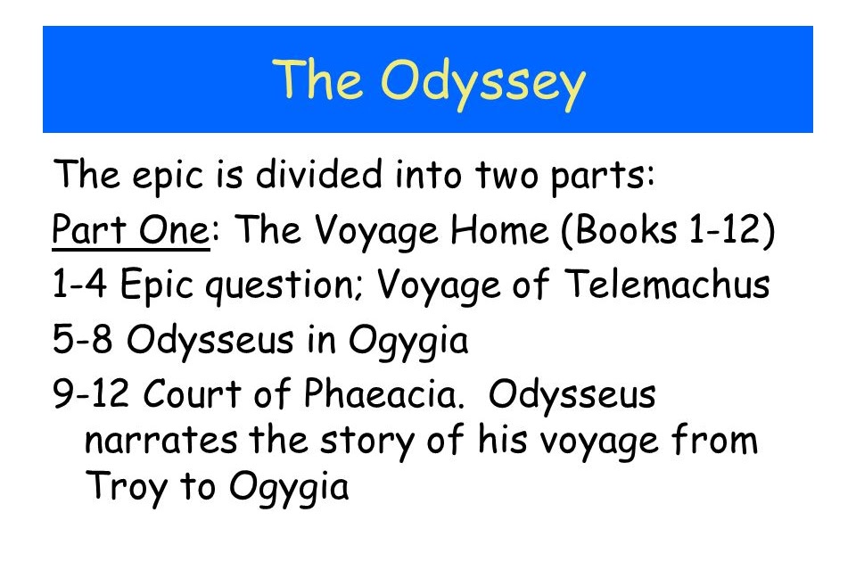 Similes in the odyssey