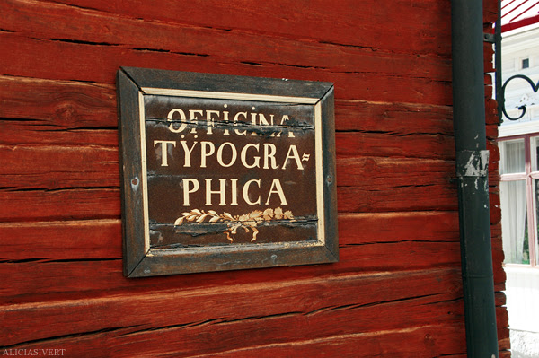 aliciasivert alicia sivertsson skansen stadskvarteren storgatan hus sign skylt officina typographica office typography typografi