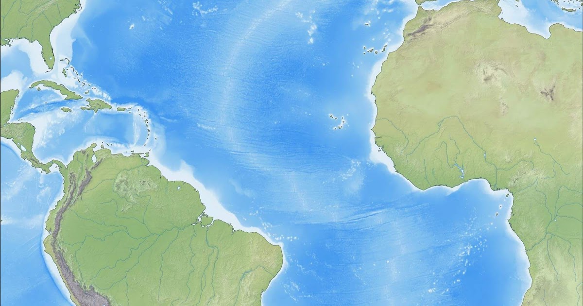 Atlantic Ocean Map For Kids 