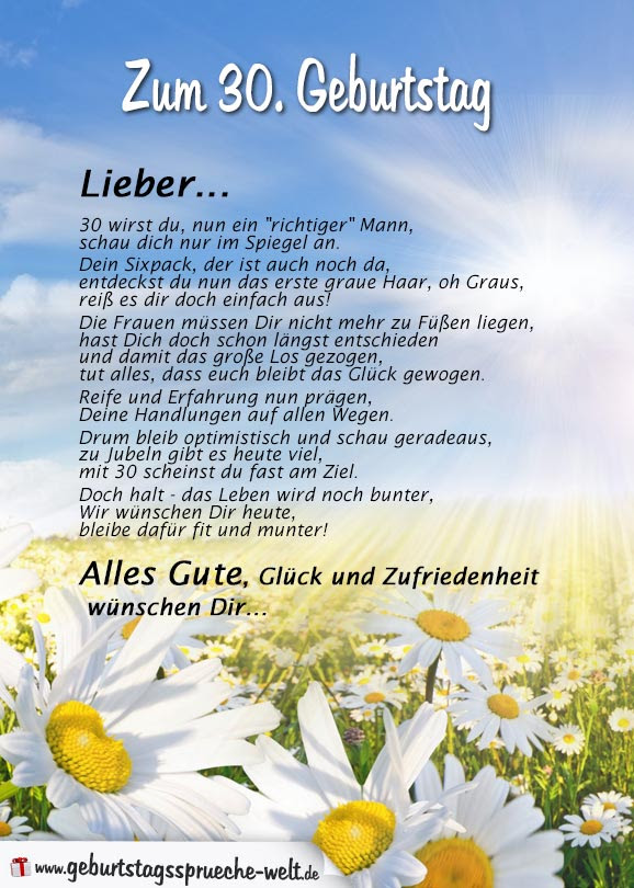 30ster geburtstag sprüche