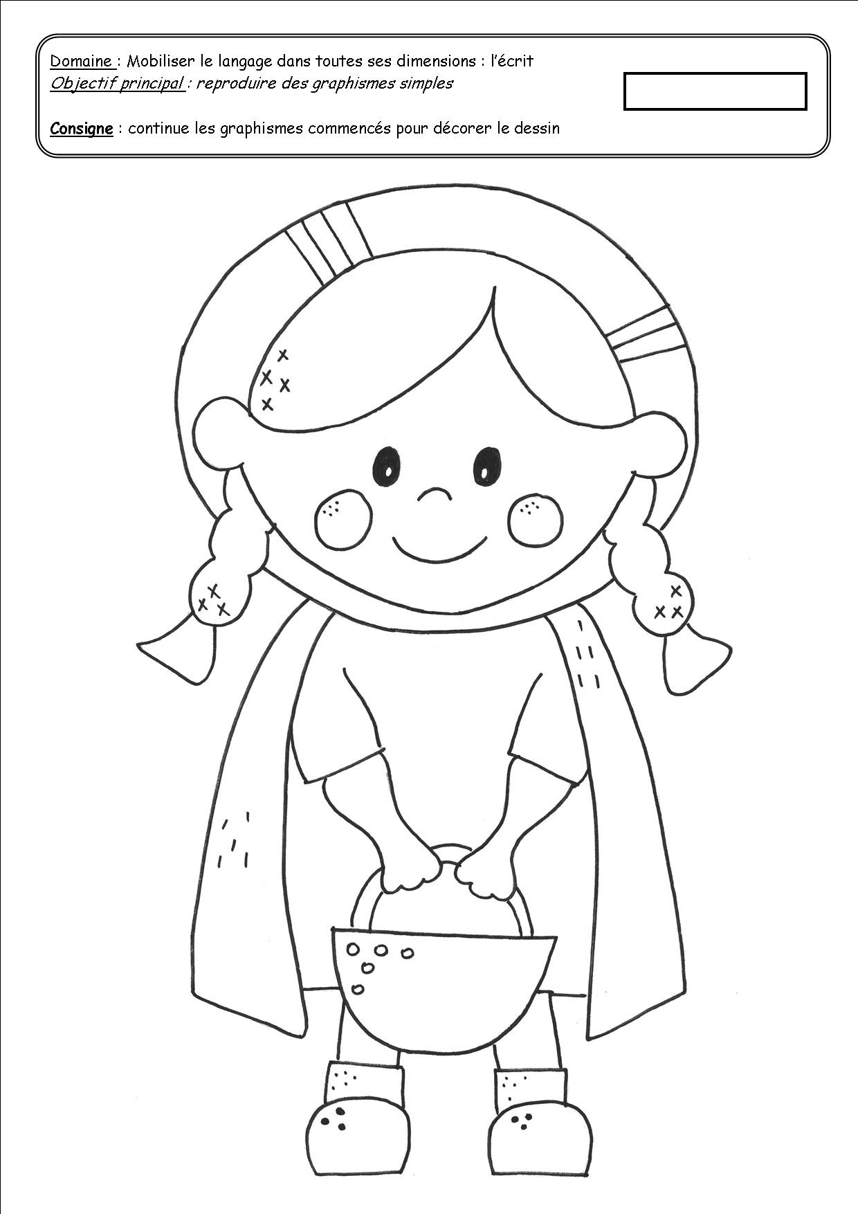 TOP31+ Coloriage Petit Chaperon Rouge Aperçu  Basisbeweging