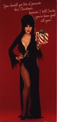Elvira Christmas card from 1987