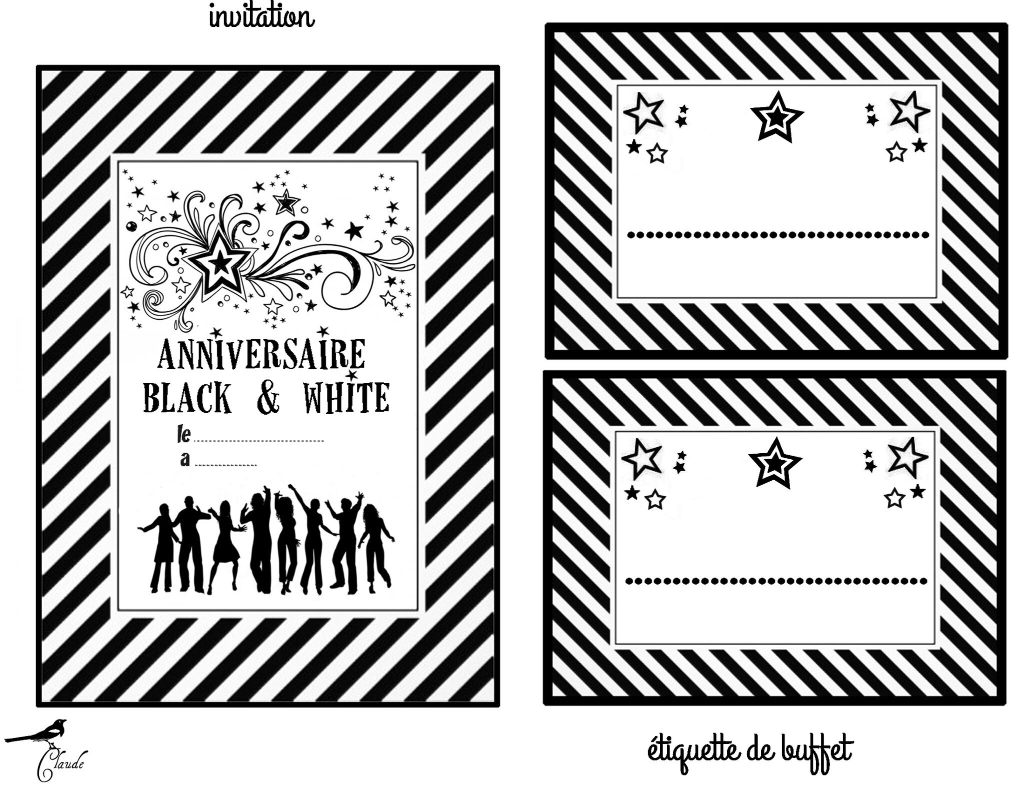 Carte D Anniversaire A Imprimer Noir Et Blanc Jeux Lisaoycwilson Site