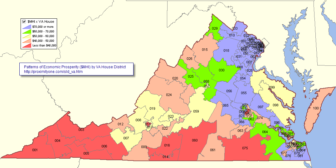 Virginia House Of Delegates District Map