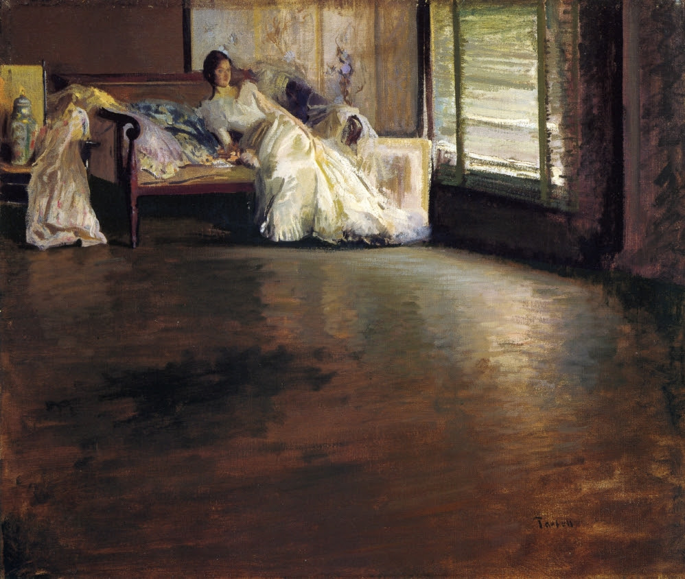 Edmund C. Tarbell, Across the Room (AKA By the Window or Leisure Hour) Edmund C. Tarbell, Across the Room (AKA By the Window or Leisure Hour)