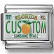 Florida License Plate Custom Charm