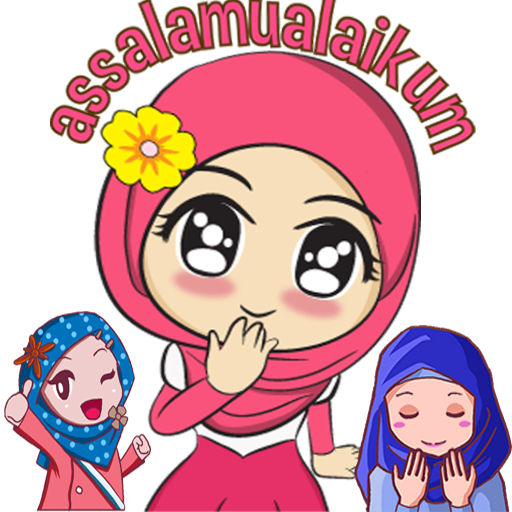 Stiker Wa Kartun Muslimah Ide 10 Stiker Muslimah Lucu Paling Baru