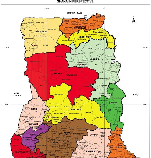 Show Me The Map Of Ghana | State Map
