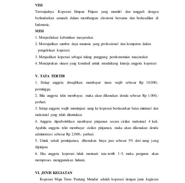 Contoh Proposal Koperasi Simpan Pinjam Pdf Berbagi Contoh Proposal