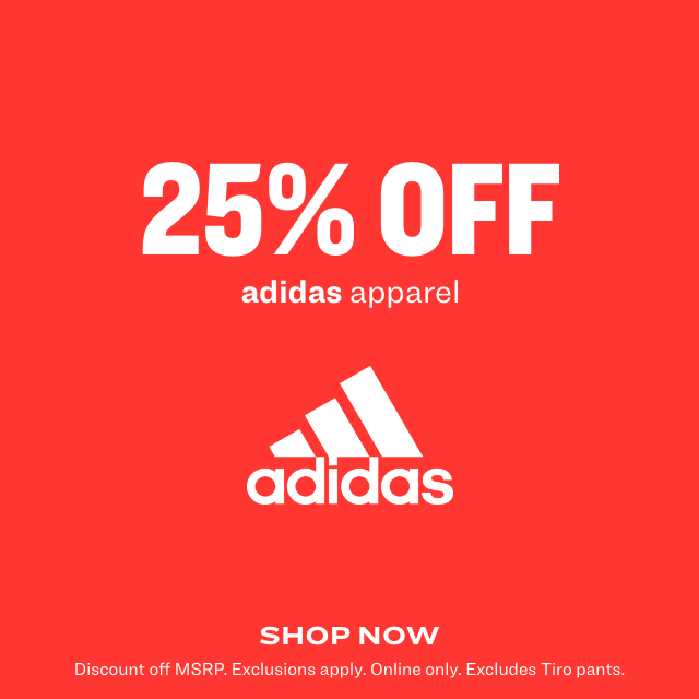 Up to 25% off adidas