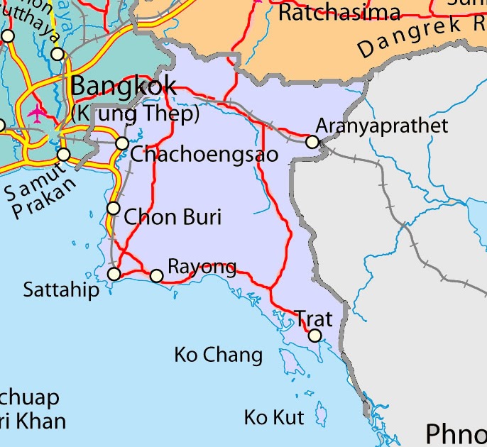 Karta Centrala Thailand | Göteborg Karta