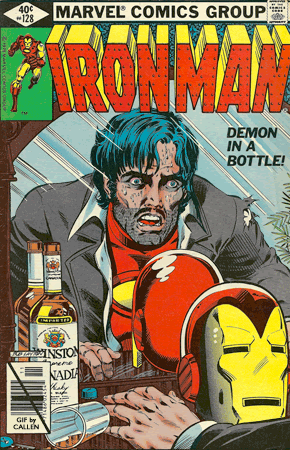 Iron Man Vol. 1 128 - animated book cover by Kerry Callen