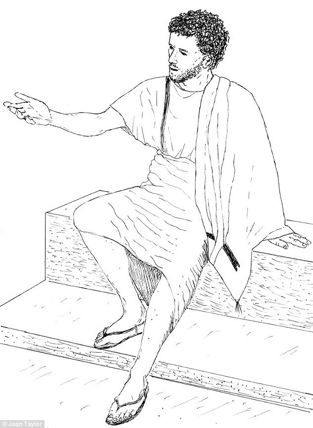 This artists impression, provided by Professor Joan Taylor, depicts an updated view of what Jesus looked like. A tunic made from one piece of material, unkempt hair and a notable lack of elaborate decoration 