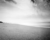 surreal pinhole photo ocean landscape black and white "Tidelines" - redtwine