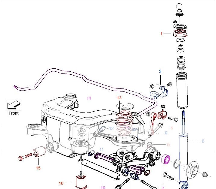 Bmw E39 Rear Suspension Diagram - Free Wiring Diagram