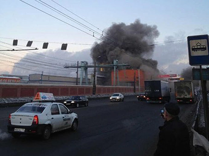 The Chelyabinsk Zinc Plant after the meteorite fall. (RIA Novosti / Photo courtesy of Nakanune.RU)