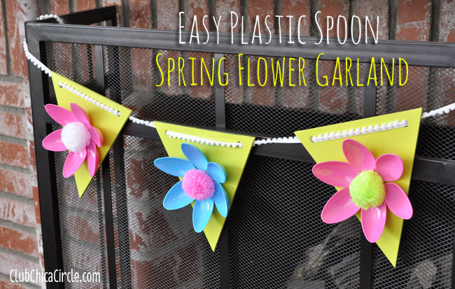 Easy Spring Flower Garland Craft Idea