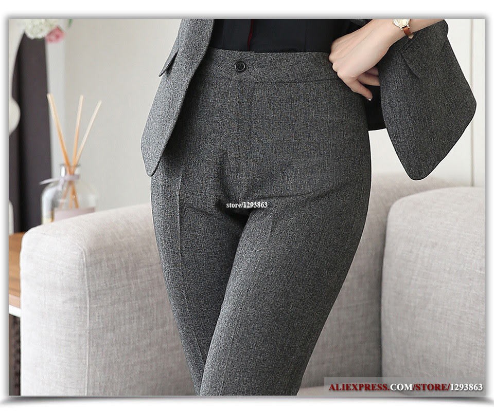 Full Length Professional Business Formal Pants Women Trousers Girls ...