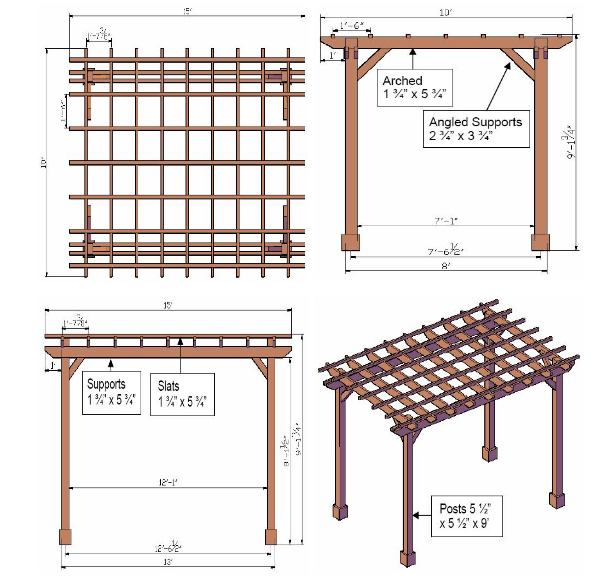 towo Cool Diy pergola plans pdf