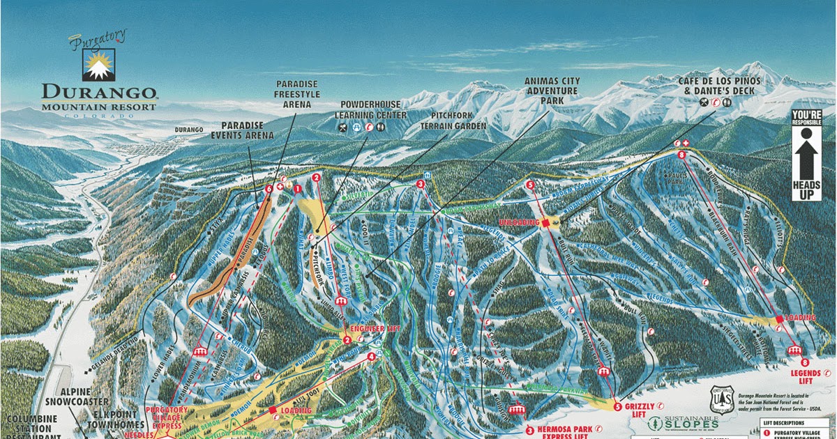 Map Of Ski Resorts In Colorado