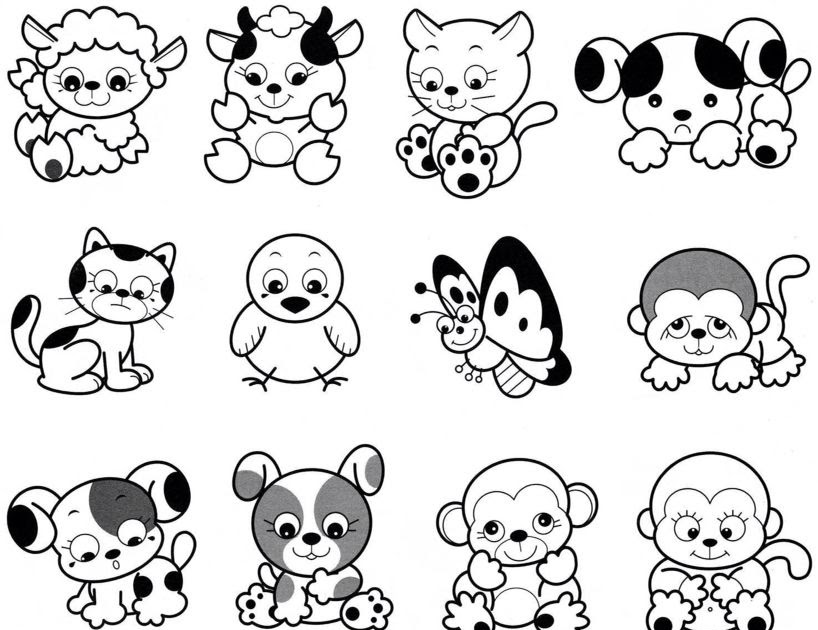 [Download 40+] Dibujos Para Colorear Faciles Y Bonitos Y Tiernos