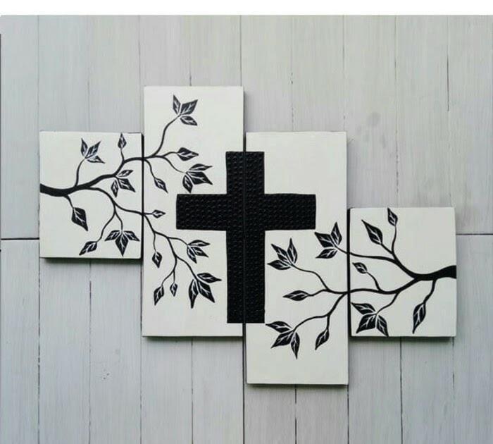 Gambar Salib Hitam Putih Stiker Dinding Salib Tulisan Kata Kata Pvc