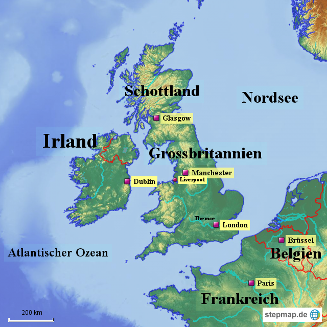 blushempo: Karte Grossbritannien