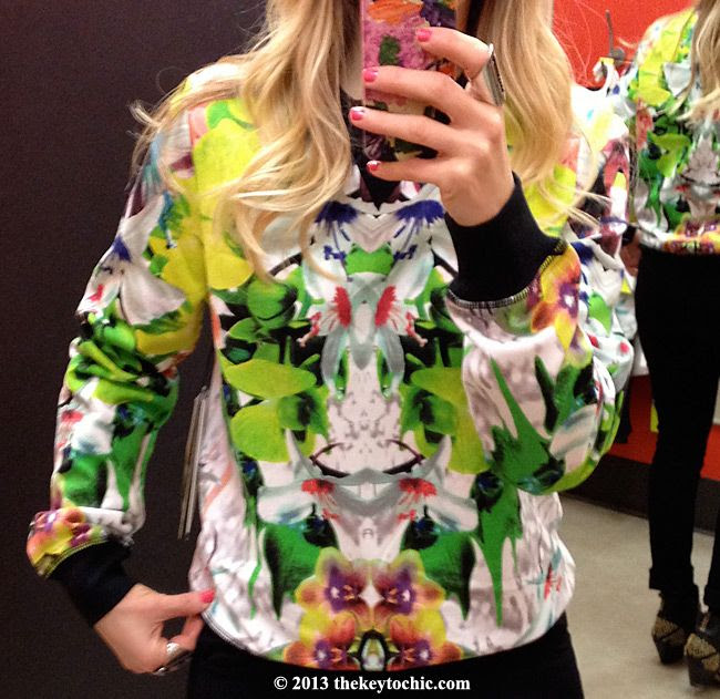 Prabal Gurung for Target sweatshirt in first date print, Prabal Gurung for Target fitting room review
