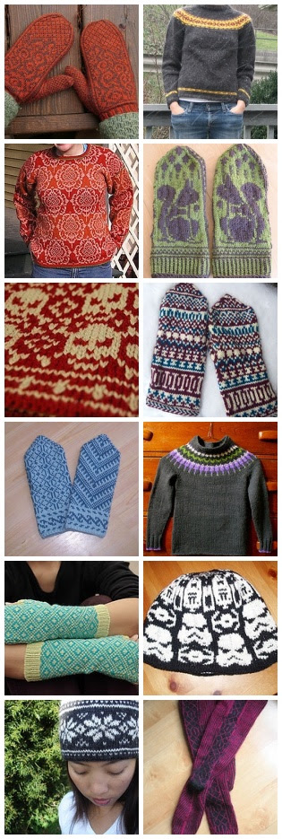 stranded colorwork kal - random samplings of gorgeous knitting
