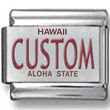 Hawaii License Plate Custom Charm