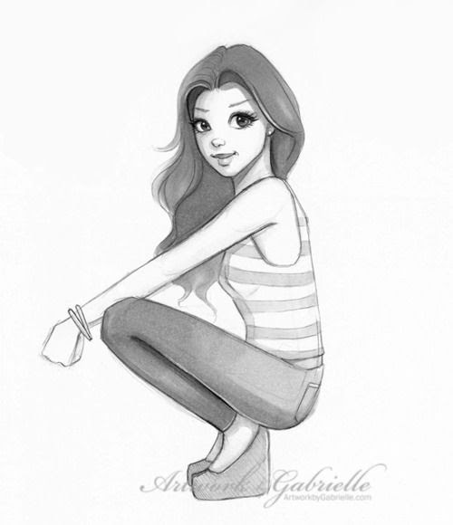 35 Ideas For Simple Sketch Cute Girl Drawing Cine Regard