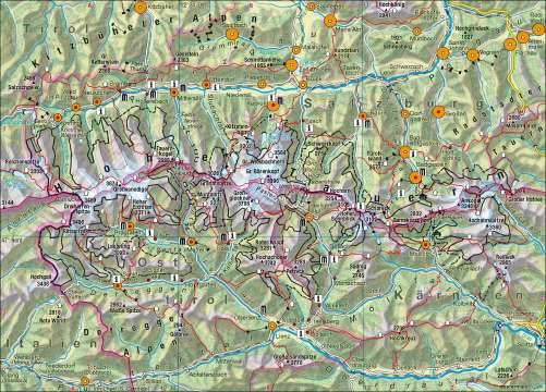 Hohe Tauern Karte | Karte