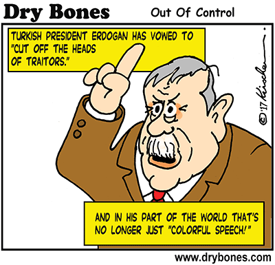 Dry Bones cartoon,Islamism,beheading, Turkey, Erdogan,