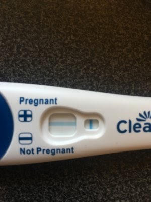 Clear Blue Early Detection Test Faint Line - pregnancy test