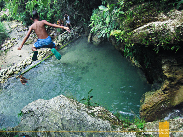 Jumping Kids at Dalipuga Falls in Iligan City