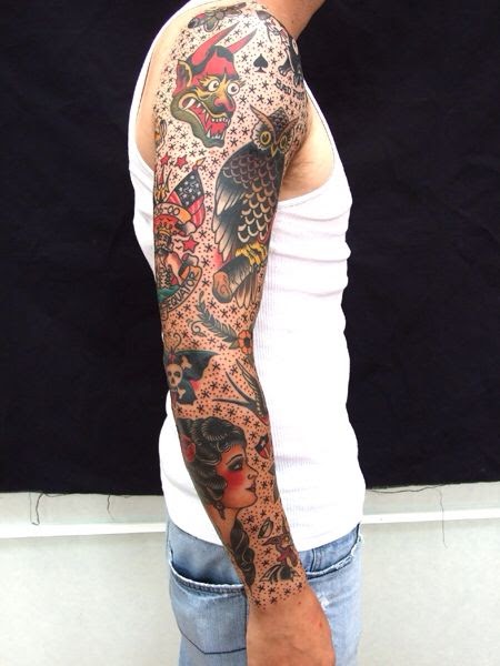 Traditional Tattoo Sleeve Filler Ideas For Men