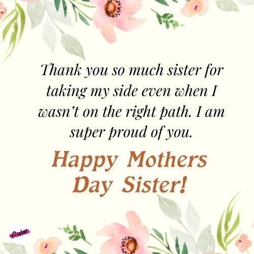 Happy Mothers Day Blessings Sister - quotesclips