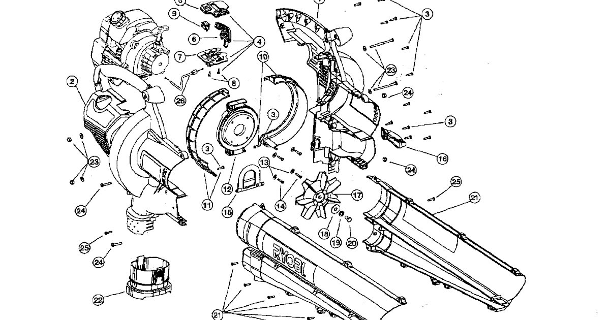 Ryobi Leaf Blower Parts Diagram Wiring Diagram Database