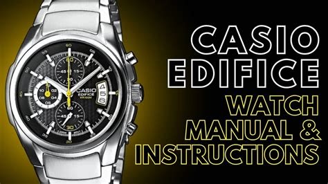 casio edifice ex306 manual