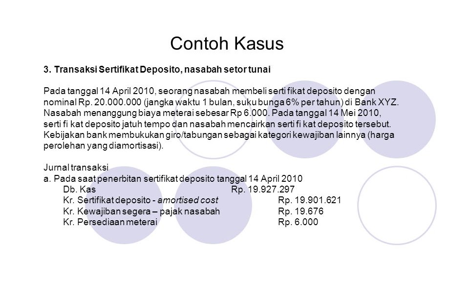 Contoh Soal Deposito Berjangka Dan Jurnalnya OPS SEKOLAH