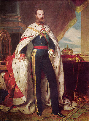 Portrait of Emperor Maximilian I of Mexico wit...