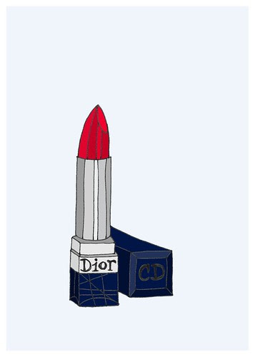 dior lipstick 5x7