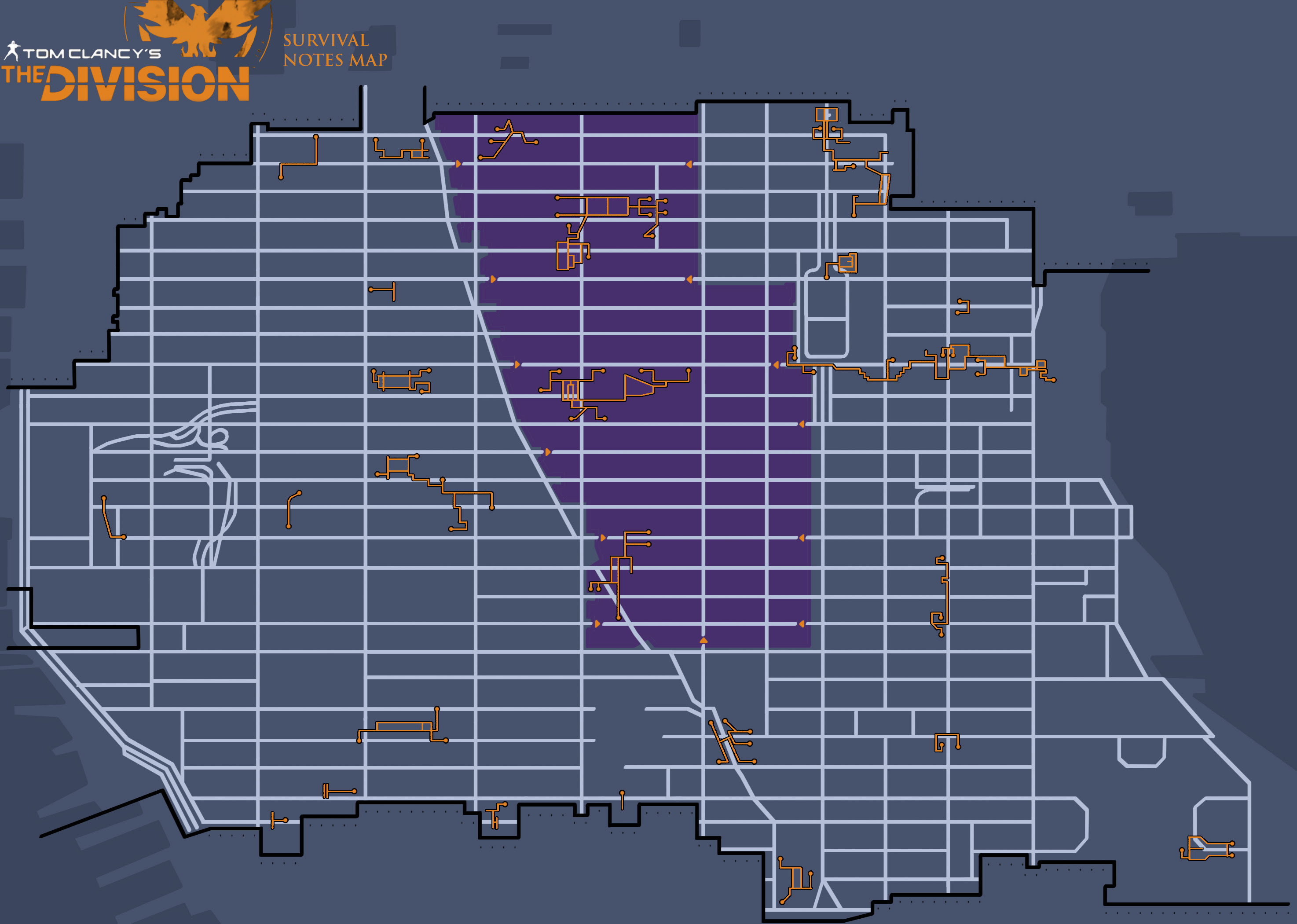 30 The Division Survival Map - Maps Database Source