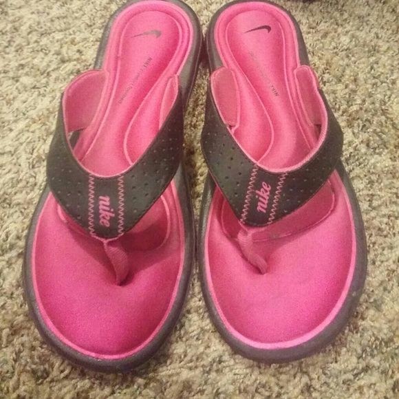 nike memory foam flip flops mens