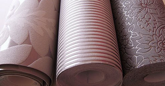Existem diversos modelos de diversos materiais de papel de parede