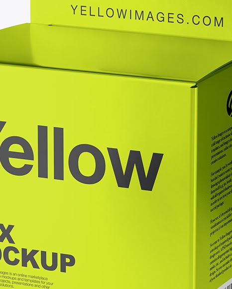 Download Metallized Paper Box Mockup Yellowimages Free Psd Mockup Templates PSD Mockup Templates