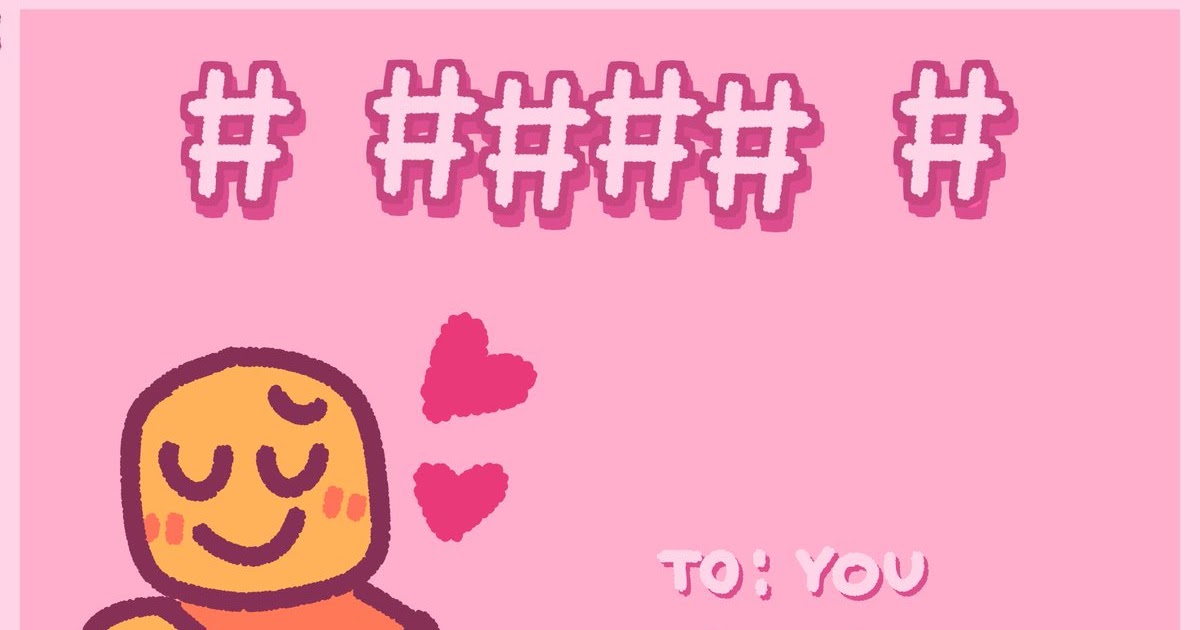 Roblox Valentines Cards