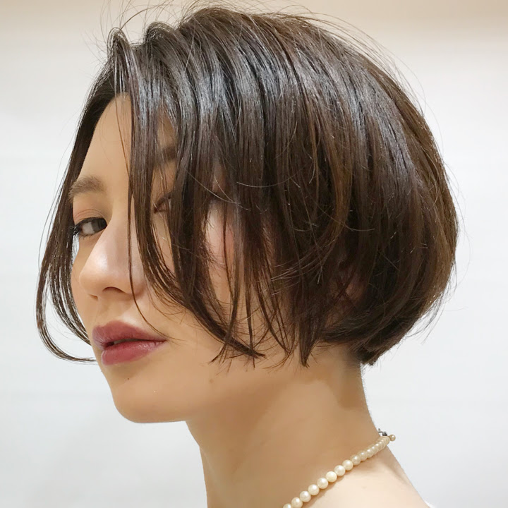 髪型 新着前髪 長め の ショート